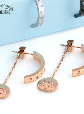 正品萌趣趣曾被称蒙奇奇耳钉女日韩气质长款流苏耳环礼物E016