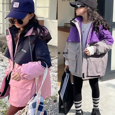 嗨大E小e冬季中长款棉衣