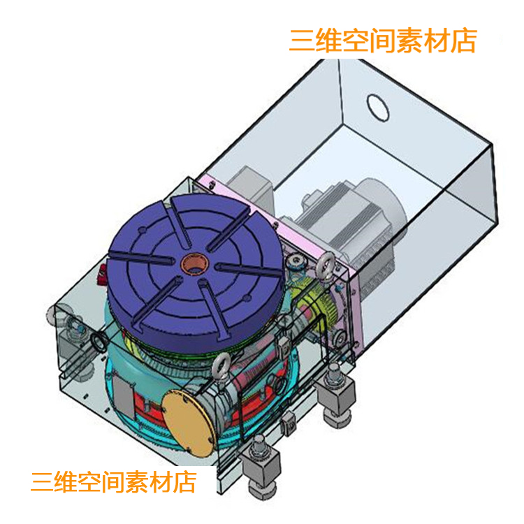 非标自动化机械3D图纸solidworks素材TK数控转台详细3D图纸 商务/设计服务 设计素材/源文件 原图主图