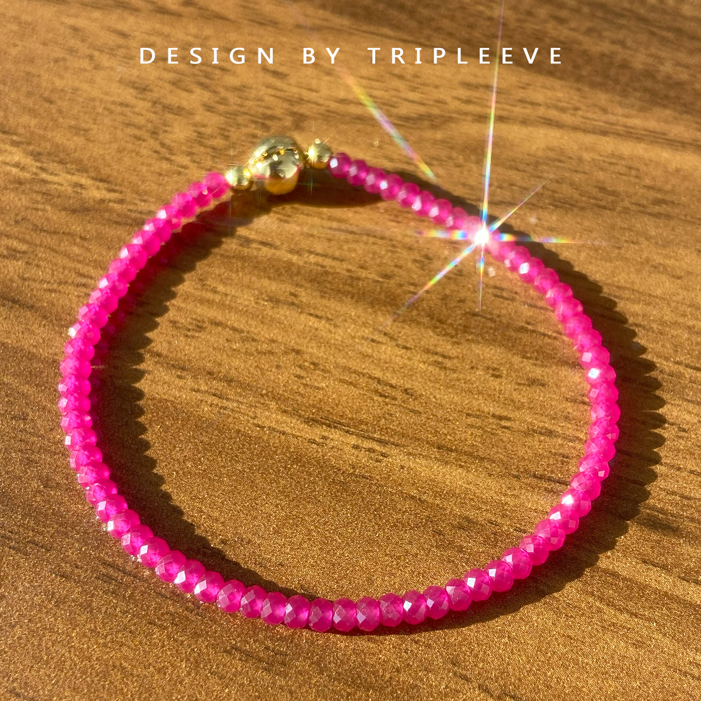 培育红宝石！实验室培育鸽血红宝石切面超细手链本命年红绳磁吸扣