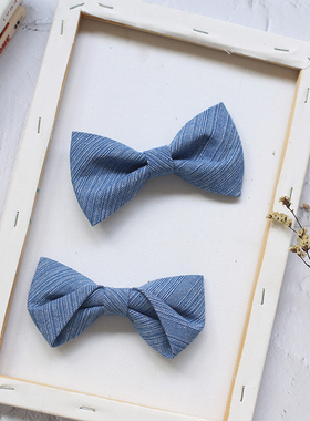 吴大侠蓝色领结煲呔蝴蝶结婚新郎伴郎婚礼西装衬衫敬酒宴会司仪男