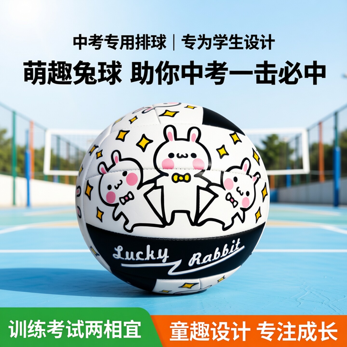 排球中考学生专用初中生中考专用彩色印花排小学生专用训练考试球