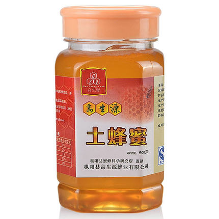 土蜂天然纯正蜂蜜瓶装农家自产新鲜原蜜生态散装500g