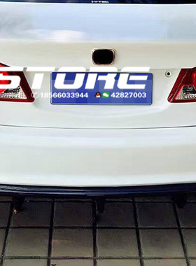 思域 思铭改装FD2 TypeR后杠 后包围专用JS Racin款后唇 碳纤维