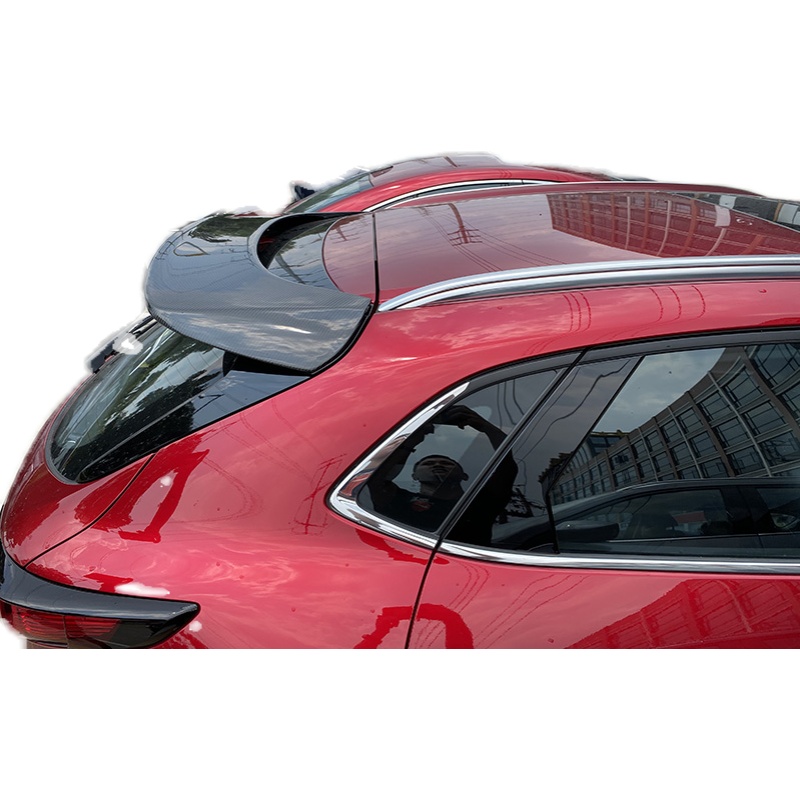 马自达改装免打孔碳纤维尾翼