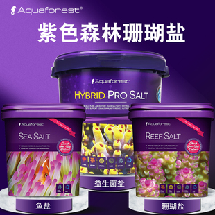 紫色森林珊瑚盐海盐海缸盐AF海水盐鱼缸专用SPS高钙LPS小丑鱼盐