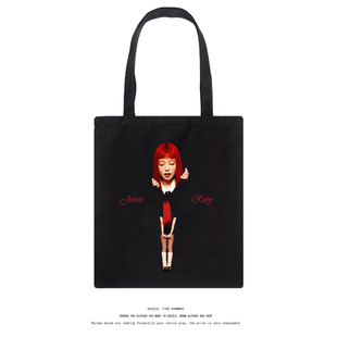 金智妮Jennie同款专辑ruby周边帆布包时尚单肩包应援手提购物袋