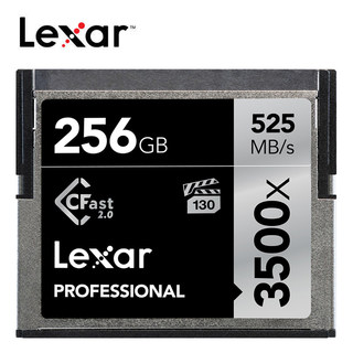 Lexar/雷克沙CF256G 3500X 525MB/s4K高速摄像机内存卡Cfast2.0卡