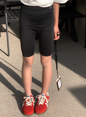 西西家女童2025夏季新款潮流百搭打底裤儿童休闲五分裤DF15688