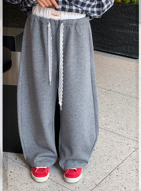 【双腰】西西家女童2025秋新款弯刀裤儿童休闲百搭阔腿裤DF15717