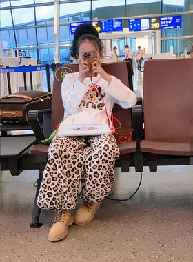 【LUCKY】西西家女童2025秋新款长袖T恤儿童休闲百搭上衣JX20620