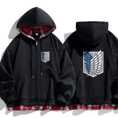 进击的巨人自由之翼衣服二次元动漫周边开衫外套连帽卫衣cos痛衣