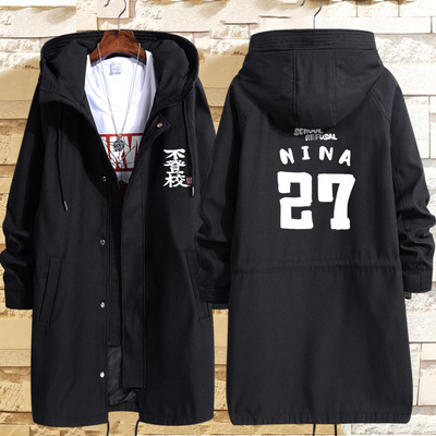 gbc哭泣少女乐队中长款风衣