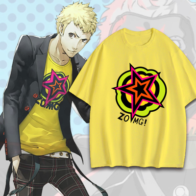 Persona5女神异闻录游戏短袖动漫日系坂本龙司同款男cos服T恤痛衣