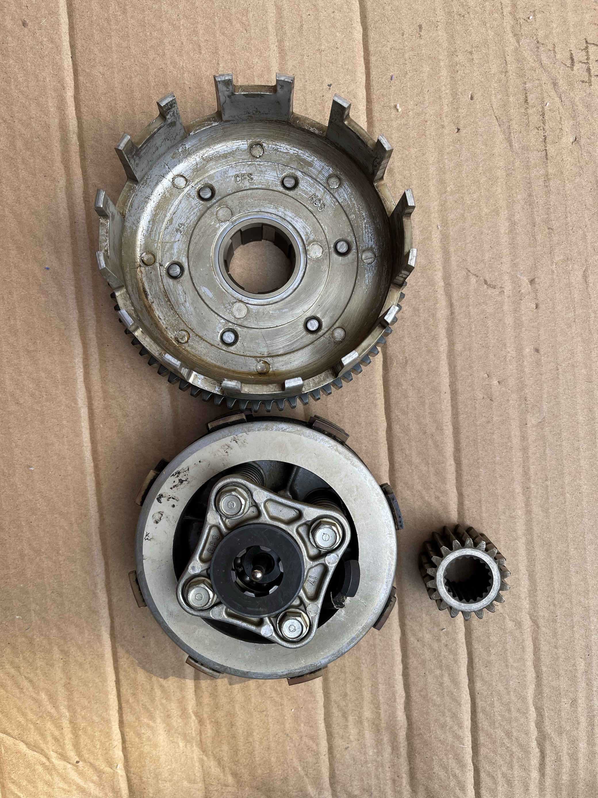 本田cg125国三原装离合器总成离合器片离合器大小鼓