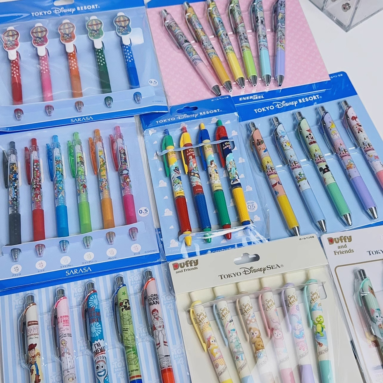 合集！现货斑马日本东京迪士尼米奇米妮小熊维尼限定中性笔套装