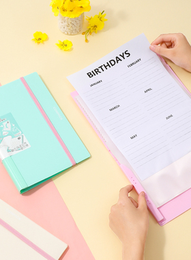 新色！日本kingjim锦宫对折资料册透明文件夹compack多功能收纳a4