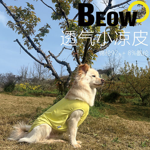 BEOW 宠物体恤 抗菌防晒凉感宠物衣服