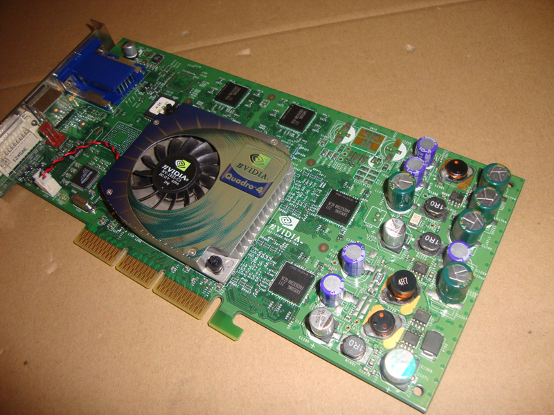 HP原装丽台Quadro4 750 XGL 700 128M专业图形显卡AGP插槽 医疗卡