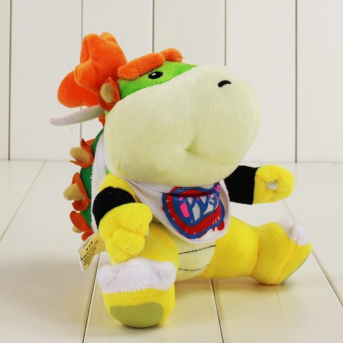 BB库巴火龙二世毛绒公仔 Bowser JR小子玩偶玩具娃娃 Koopa围嘴