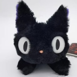 日本原单正版宫崎骏魔女宅急便黑猫吉吉毛绒公仔玩具毛绒挂件