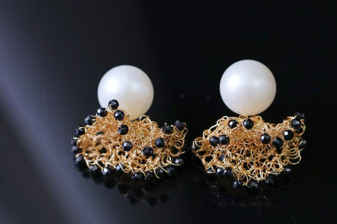 新品上新，13-14mm大尺寸馒头珍珠，高品质，古法编织工艺