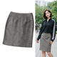 百搭半身裙 1101 小香风粗花呢外贸原单加肥超大码 引流 200斤 特价