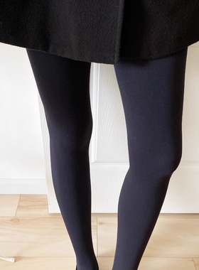 深邃蓝黑色100d哑光天鹅绒连裤袜高级感御姐系打底袜子女厚丝袜秋