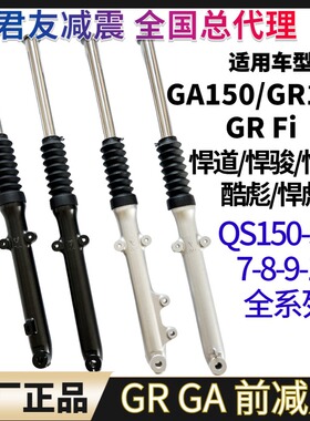 适用轻骑铃木悍骏酷彪GR150 GA150 QS150-5-7-9-10前减震避震前叉