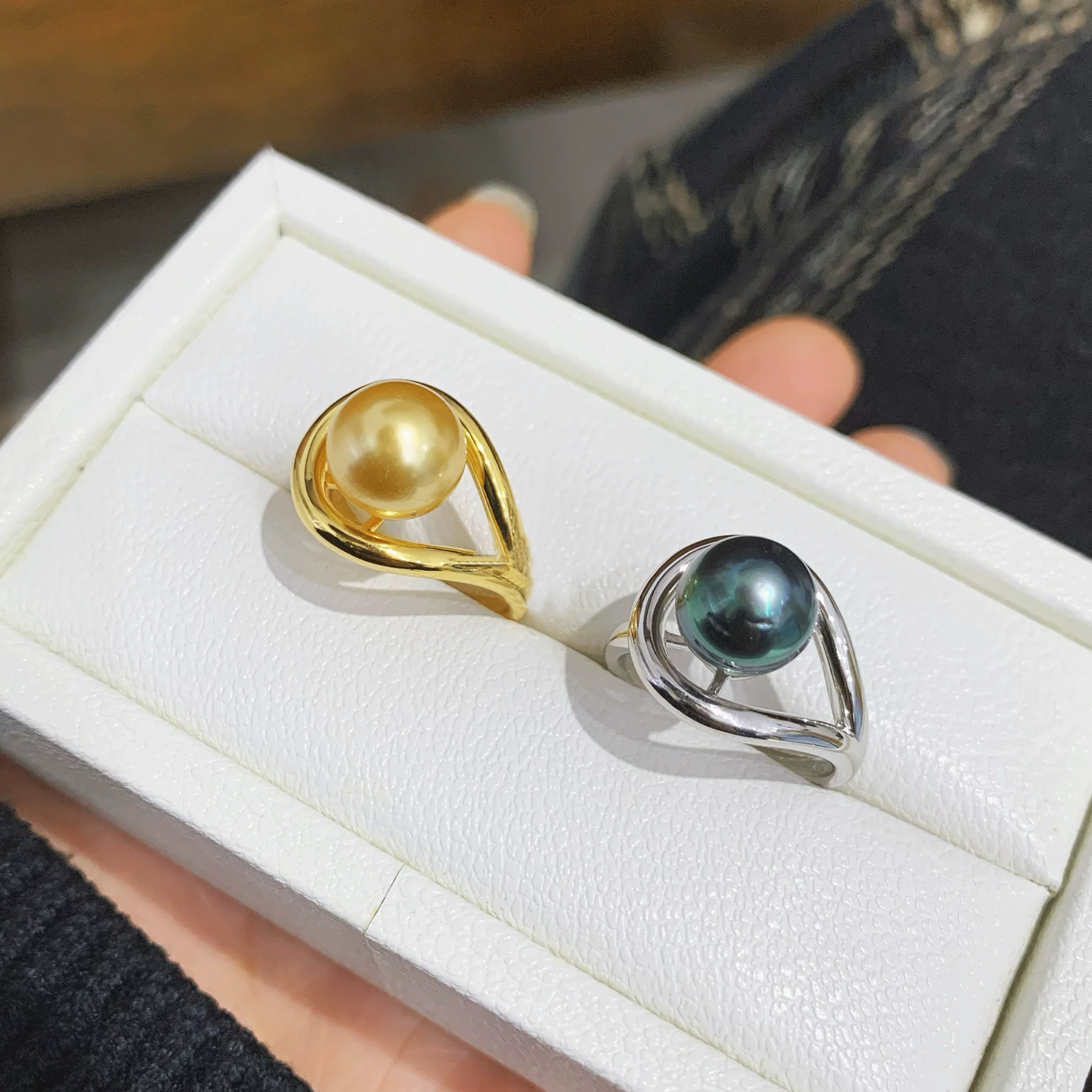 S925纯银戒指空托金色银色厚版