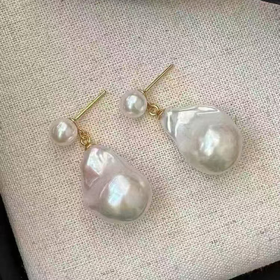 DIY珍珠配件S925纯银耳钉耳托