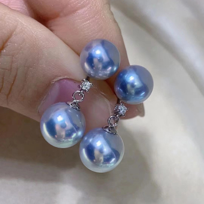 阿飞珍珠配件纯银耳钉工厂直销