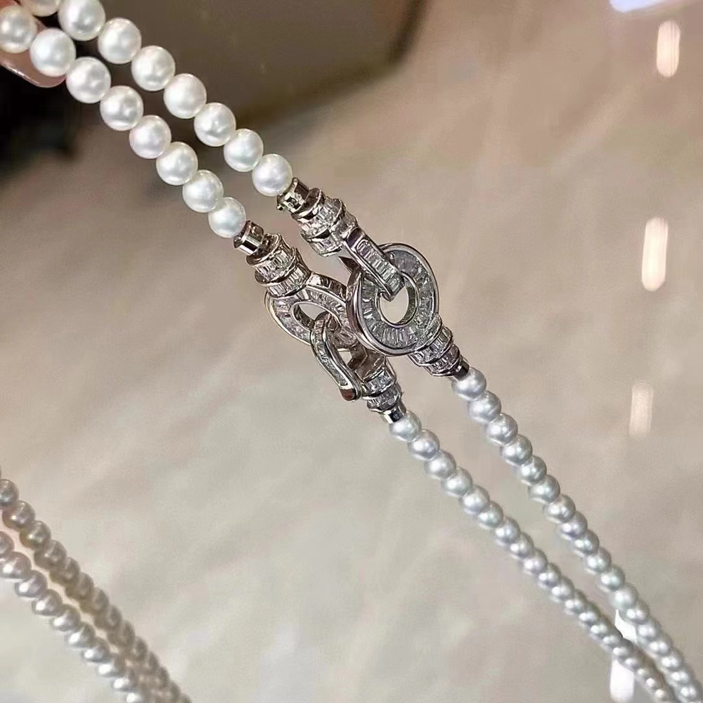 阿飞珍珠配件纯银扣工厂直销