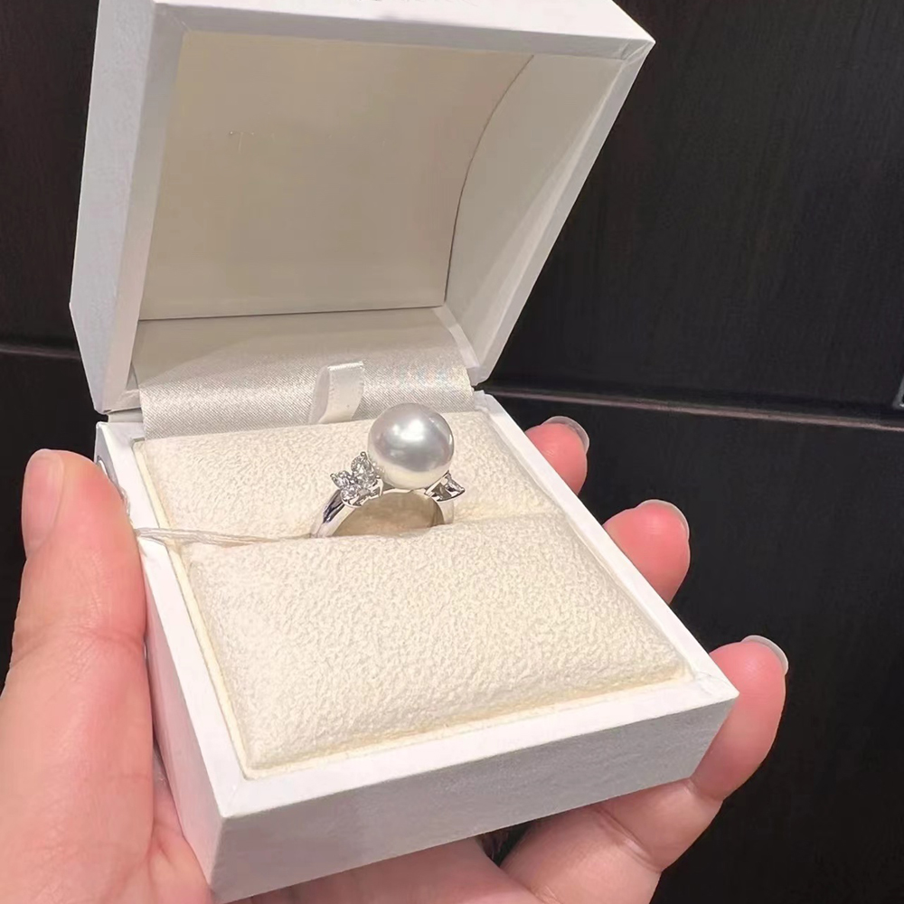 阿飞珍珠配件纯银戒指工厂直销