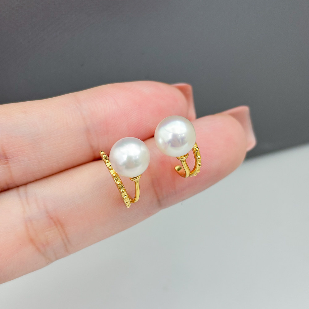 DIY珍珠配件 S925 纯银耳钉空托 金色银色银饰耳环女 配5-8mm圆珠,饰品/流行首饰/时尚饰品新,其他DIY饰品配件,淘宝优惠券,粉丝福利购,淘宝优惠卷