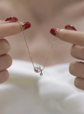 DIY珍珠小配件 S925纯银扣头坠子 手链项链 金色银色夹珠吊坠配件