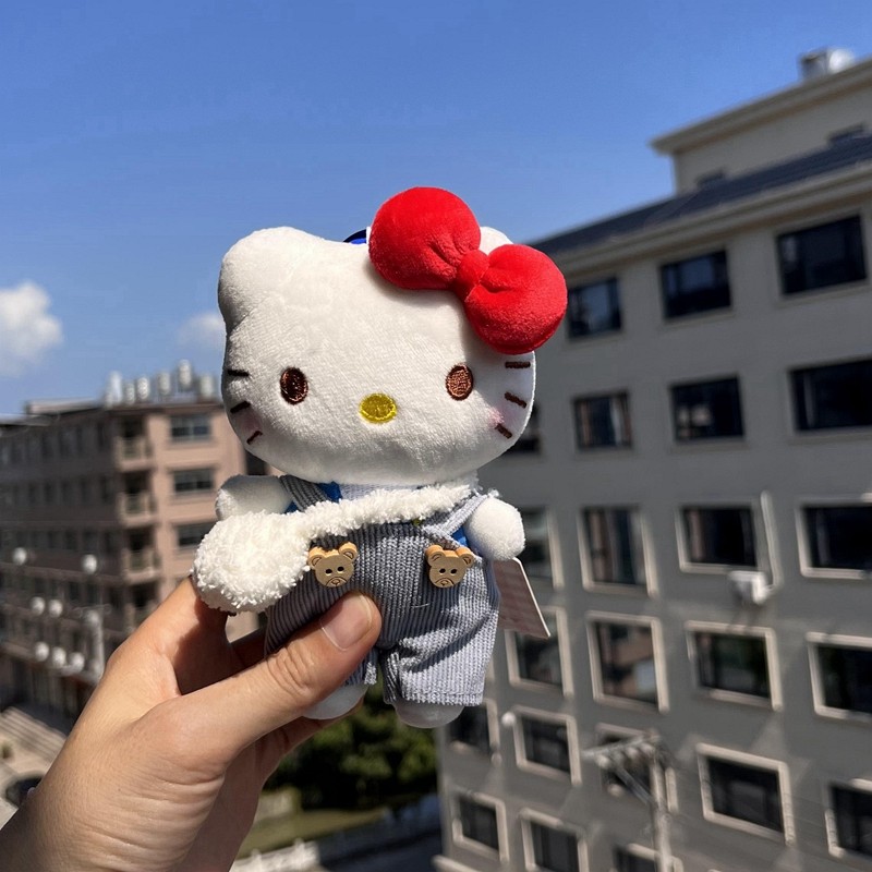 正版hellokitty包包挂件包挂饰卡通毛绒公仔闺蜜礼物KT猫创意礼物