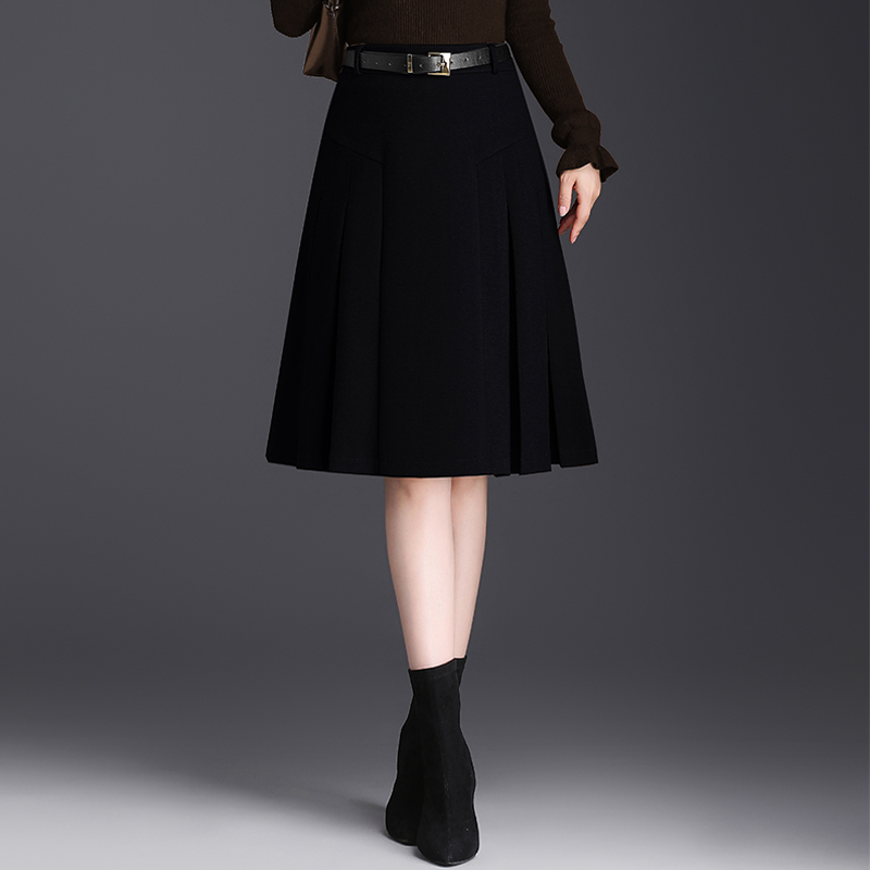 中裙百褶裙通勤韩版半身裙