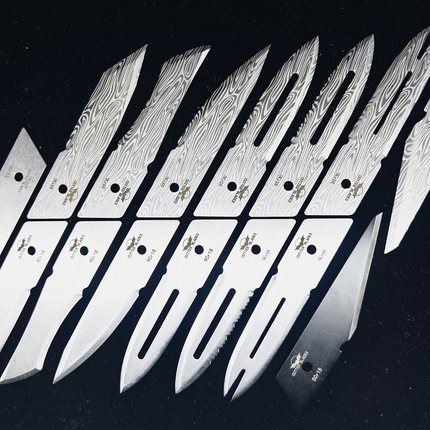 MG美工刀刀片9CR18水滴头几何头矛头半齿T头M390钢刀片CKB-2日本