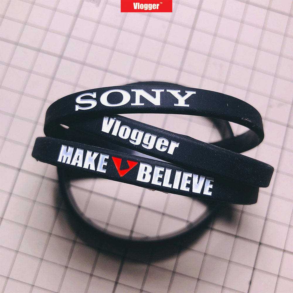 MakeBelieve 凹版Vlogger国潮硅胶日常手环镜头环