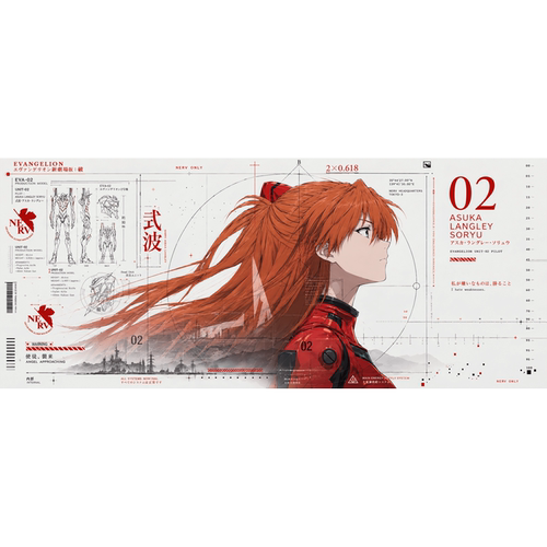 明日香EVA02二号机超大鼠标垫