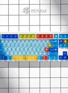 【ZD】KEYMOJI 蒙德里安RGB原厂高度键帽Wooting磁轴雾透Mac增补