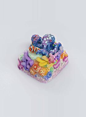 【ZD】Jellykey CoralOasis artisan珊瑚绿洲客制化个性树脂键帽