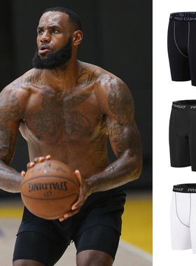 篮球紧身短裤五分美式男运动跑步健身速干打底体育生田径高弹训练