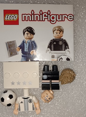 LEGO乐高 71014人仔抽抽乐德国足球队开封确认13号穆勒现货全新正