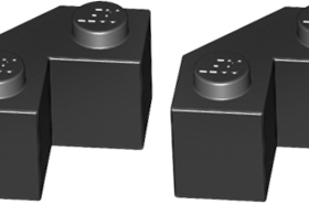 LEGO 87620 乐高 修正砖转角砖 黑色2X2 特价