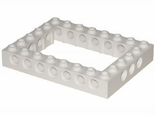 LEGO 乐高零件配件 40345/32532 科技带孔砖 白色 6x8全新 泰姬陵