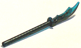 LEGO乐高 41159零件人仔手持刀珠光深灰透明浅蓝混色塑料拼装积木