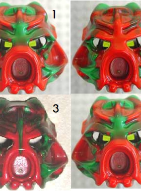 LEGO 乐高43853零件生化战士Hau Nuva绿毒面具塑料拼装积木玩具新