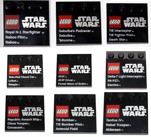 零件乐高LEGO积木星球大战标牌